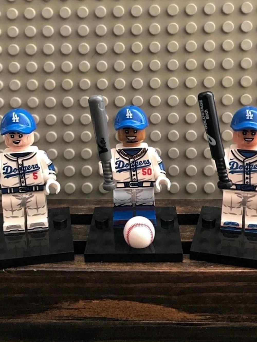 Los Angeles Dodgers MLB Baseball player Freeman ohtani betts Minifigure new